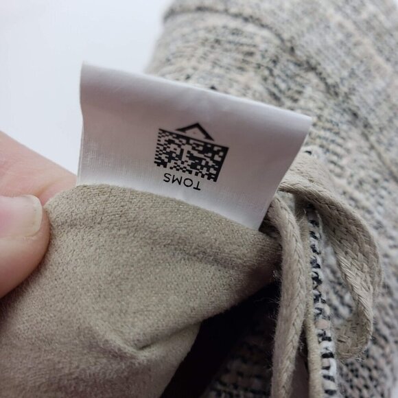 TOMS Del Rey Shoe Womens US 12 Oxford lace up tan multicolor canvas rubber - Picture 5 of 12